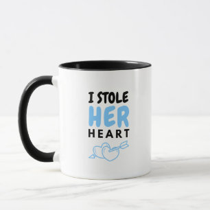 Coffee Cup Cute Blue Letter Design