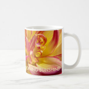 COFFEE CUP GIFT Dahlias Good Morning Sunshine Mug