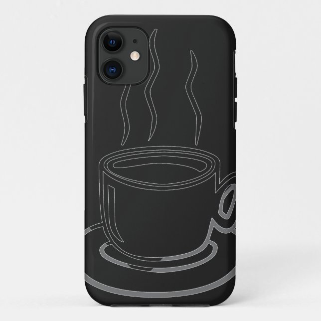 Coffee Cup Graphic Art Case-Mate iPhone Case (Back)