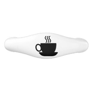 Coffee Cup Icon Ceramic Drawer Pull