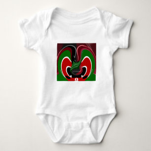 Coffee cup Kenya Flag Hakuna Matata Baby Bodysuit