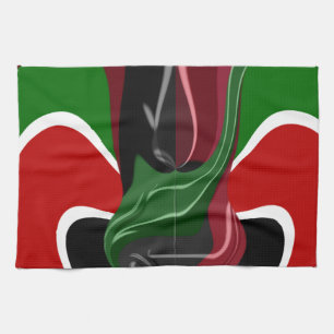 Coffee cup Kenya Flag Hakuna Matata Kitchen Towel