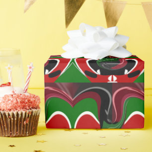 Coffee cup Kenya Flag Hakuna Matata Wrapping Paper
