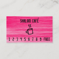 Coffee Cup Line Art Scratchy Punch Card