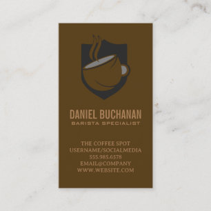 Coffee Cup Logo Business Card