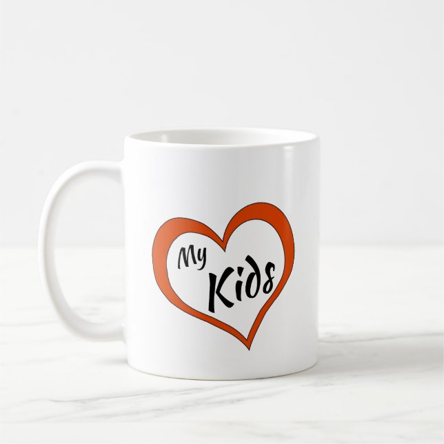 Coffee Cup: Love My Kids Mug (Left)