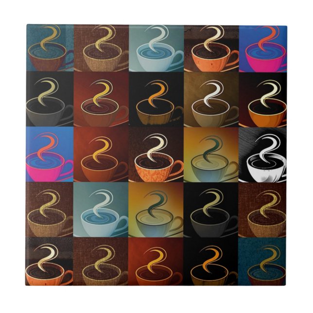coffee cup montage tile (Front)