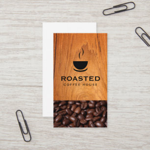 Coffee   Cup of Java   Coffee Beans Business Card