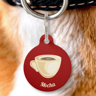 Coffee Cup Pet Tag