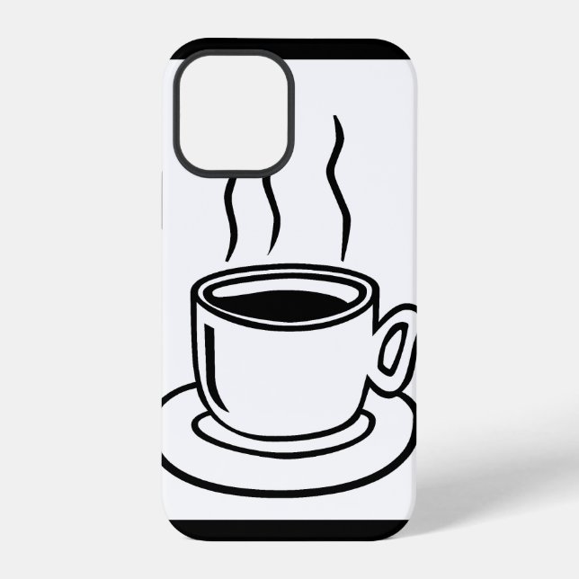 Coffee Cup Pop Art iPhone Case (Back)