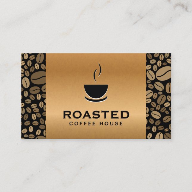 Coffee Cup Punch Card | Coffee Beans (Front)