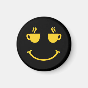 Coffee Cup Smile Magnet