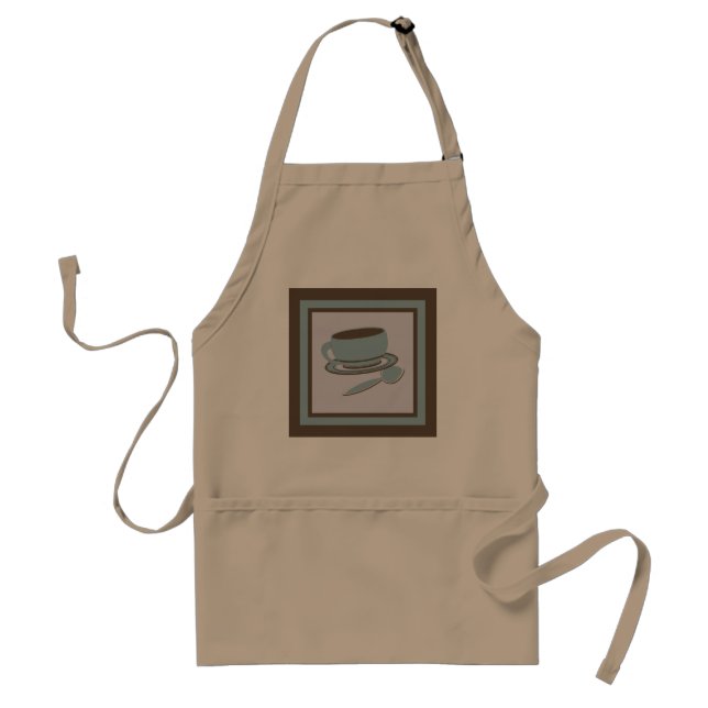 Coffee Cup & Spoon Standard Apron (Front)