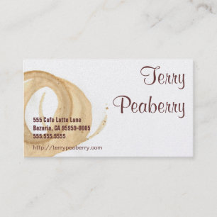 Coffee Cup Stain Murray Business Card
