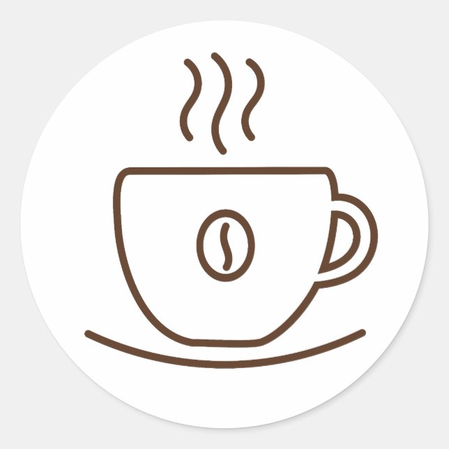Coffee cup Sticker (Front)