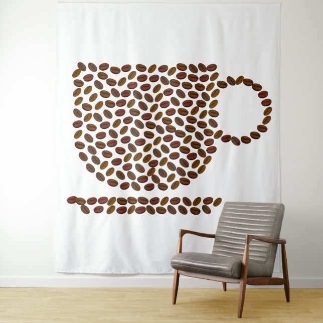 Coffee Cup Tapestry (In Situ)