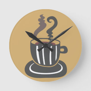 Coffee Cup Wall Clock