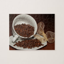 Coffee Cup with Beans