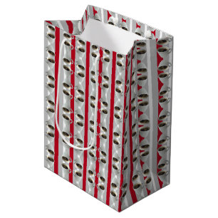 Coffee Cups And Stripes Gift Bag