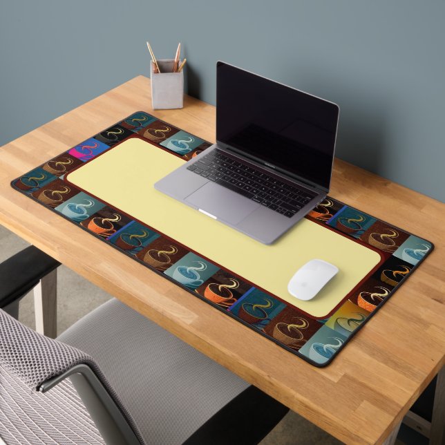 Coffee cups custom desk mat (Office 2)