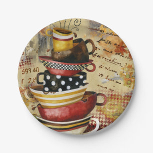 Coffee Cups Divine Paper Plates