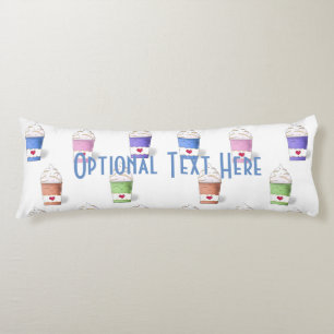Coffee Cups in Full Colours Body Pillow