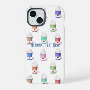 Coffee Cups in Full Colours  iPhone 15 Case