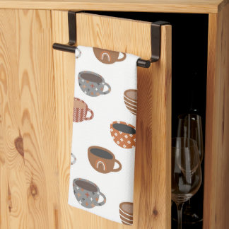 Coffee Cups   Kitchen Towel