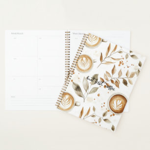 Coffee Cups Leaves Planner