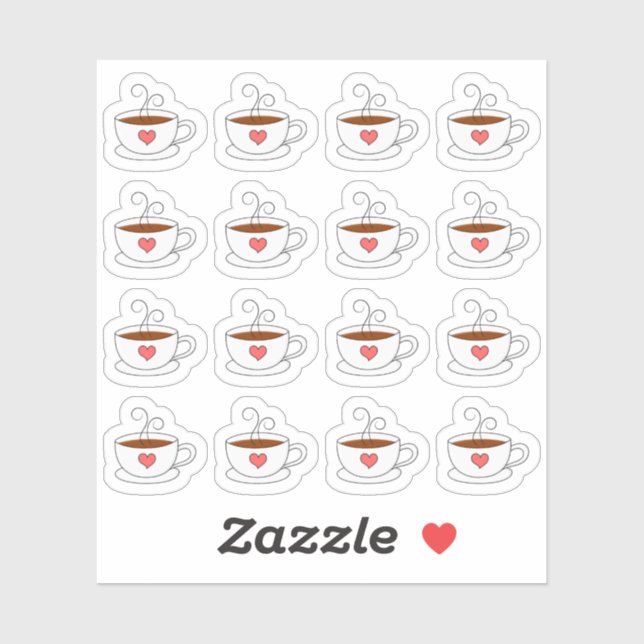 Coffee Cups Mini Doodle Bujo Calendar Planner (Sheet)
