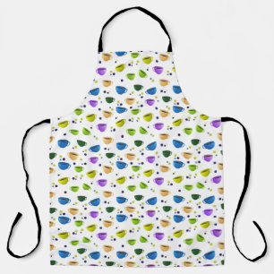 COFFEE CUPS ON WHITE APRON