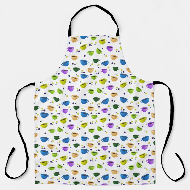 COFFEE CUPS ON WHITE APRON (Front)