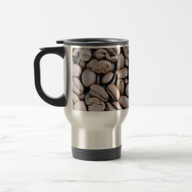 Coffee Custom Photo Travel Mug (Left)