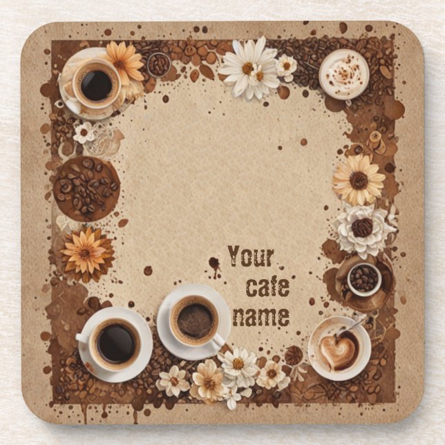 Coffee customize  coaster (Front)