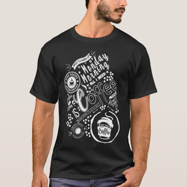 Coffee  cybergoth  T-Shirt (Front)