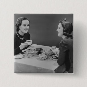 Coffee Date 2 Inch Square Button