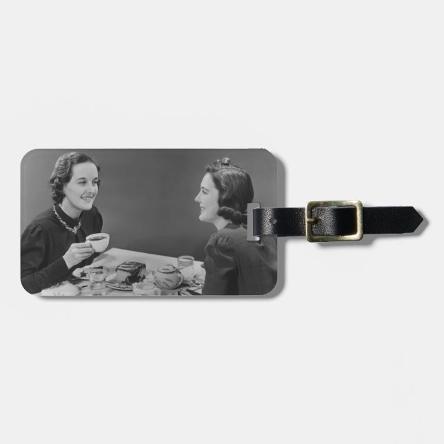 Coffee Date Luggage Tag (Front Horizontal)