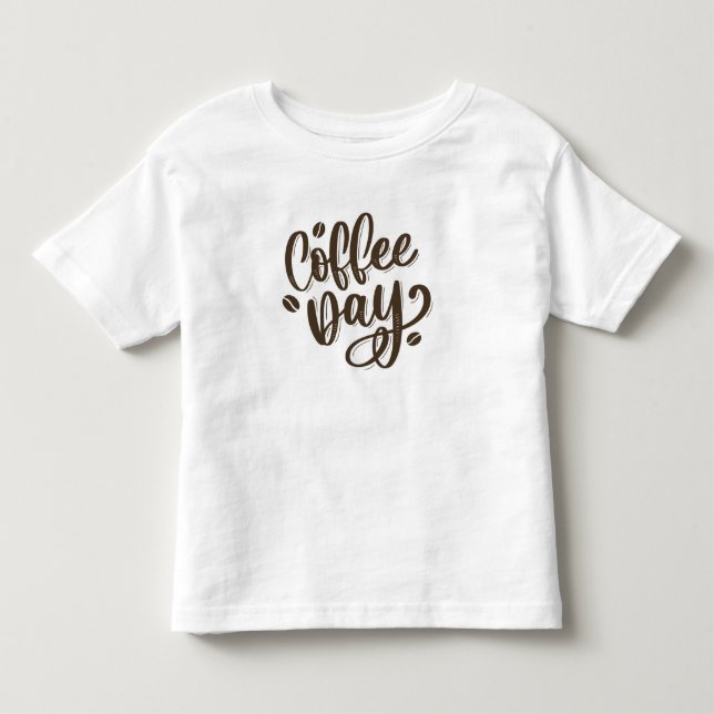 Coffee day toddler t-shirt (Front)