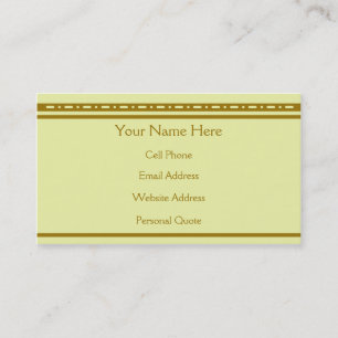 Coffee Deco Modern Design Profile Business Card