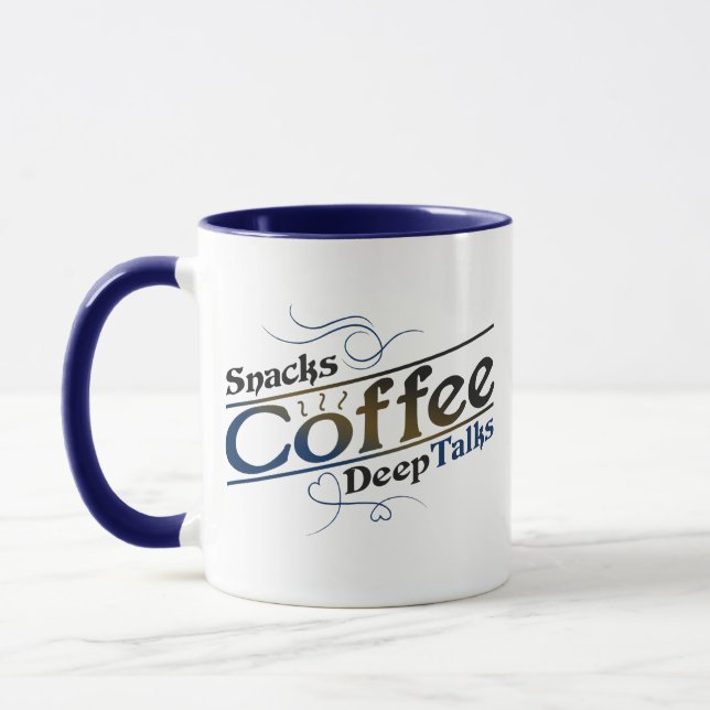 Coffee Deep Talk Mug for Coffee Lovers (Gauche)
