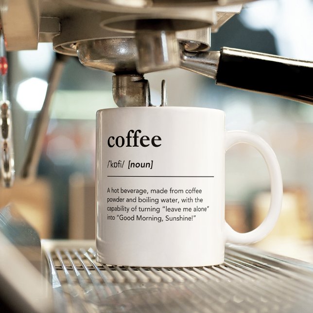 Coffee Definition Caffeine Addict Barista Coffee Mug (Creator Uploaded)