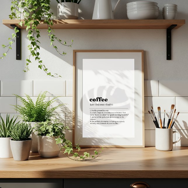 Coffee Definition Poster | Dictionary Style (Créateur téléchargé)