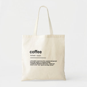 Coffee Definition Tote Bag