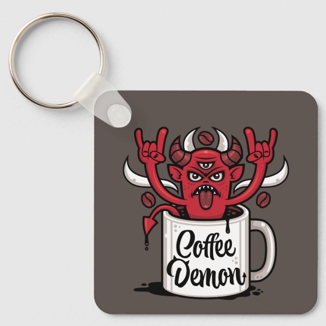 Coffee Demon Keychain (Front)