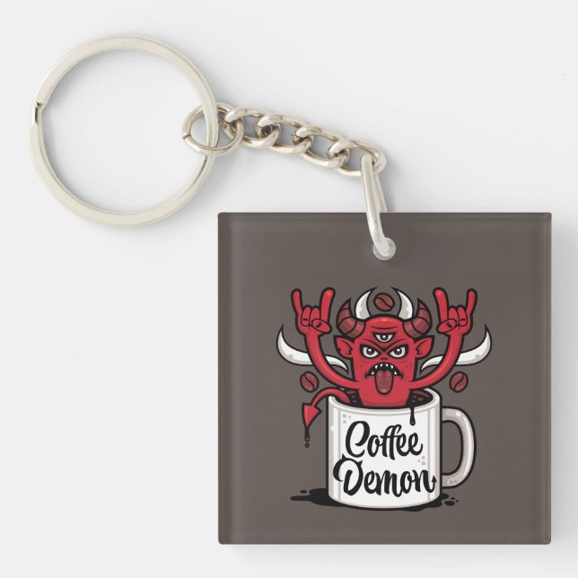 Coffee Demon Keychain (Front)
