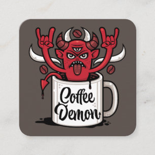 Coffee Demon Square Business Card