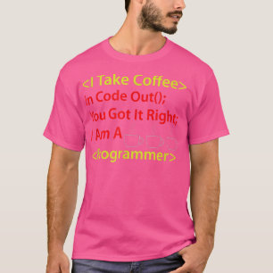 Coffee Developer Software Engineer Programmer Nerd T-Shirt