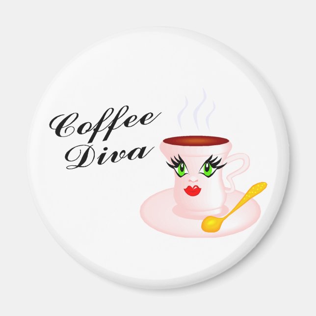 Coffee Diva Magnet (Front)