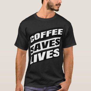 coffee dog print lab T-Shirt