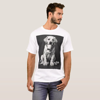 coffee dog t-shirt
